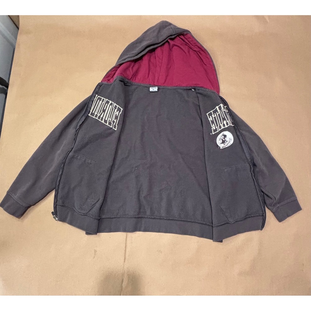 Stadium Athletics‎ Gray Florida State Hoodie Kids XL - Picture 3 of 6